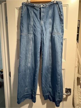 FRAME Wide-Leg Denim Jeans size 31